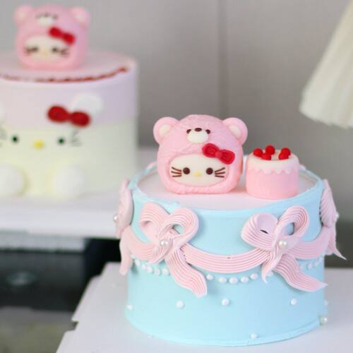 网红巧克力kt猫蛋糕装饰摆件凯蒂猫hellokitty小猫咪生日插件配件