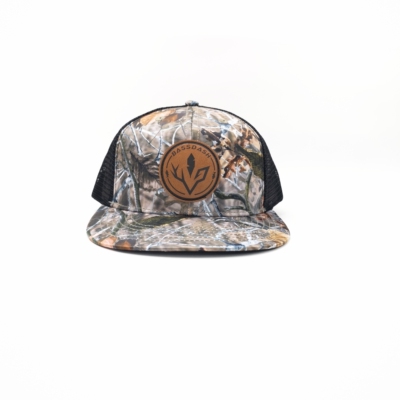 Bassdash Camo Trucker Hat美户外钓鱼品牌皮标迷彩卡车网帽路亚