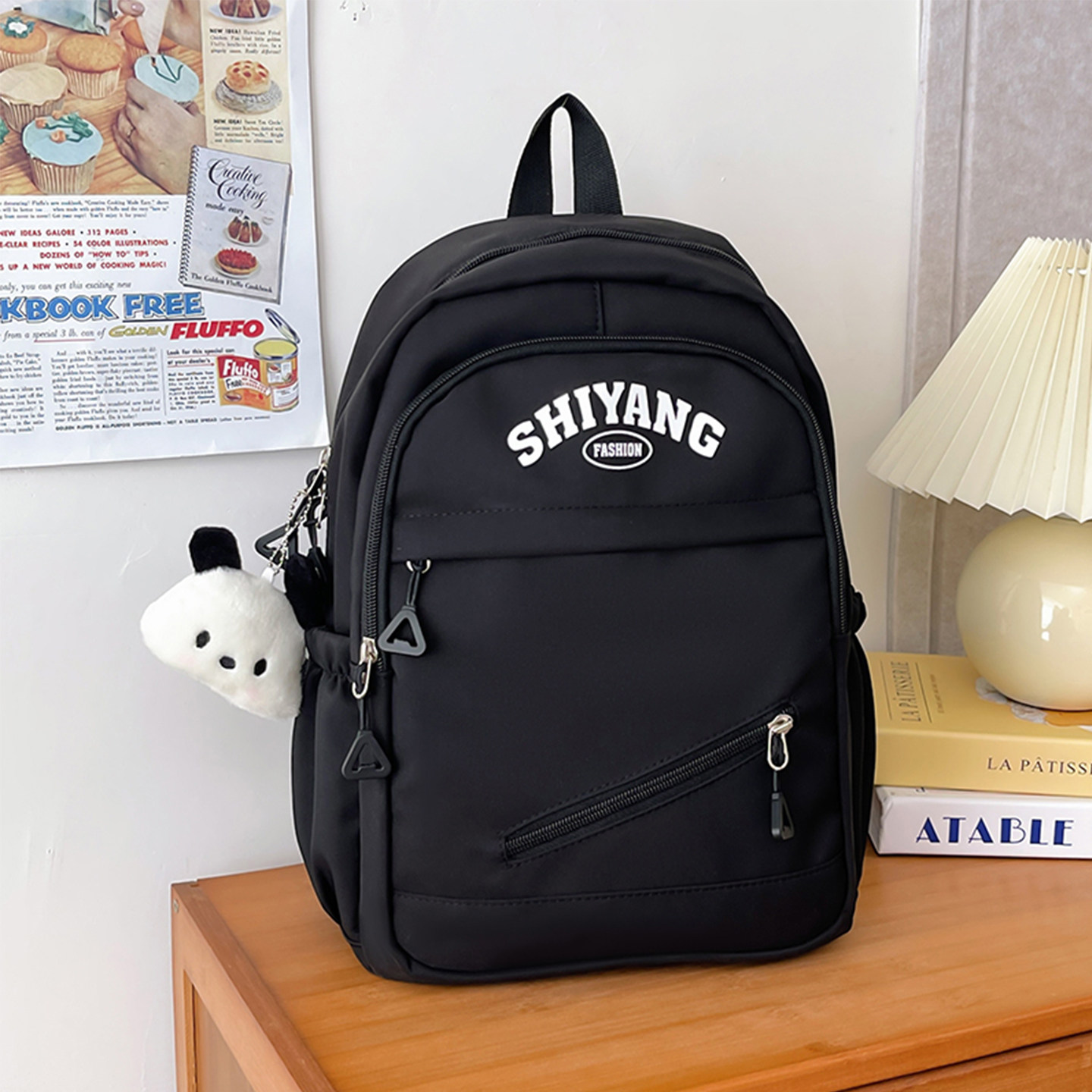 轻便大容量双肩包ins风简约日系纯色学生书包防泼水登山旅游背包,箱包皮具/热销女包/男包,双肩背包,淘宝优惠券,粉丝福利购,淘宝优惠卷