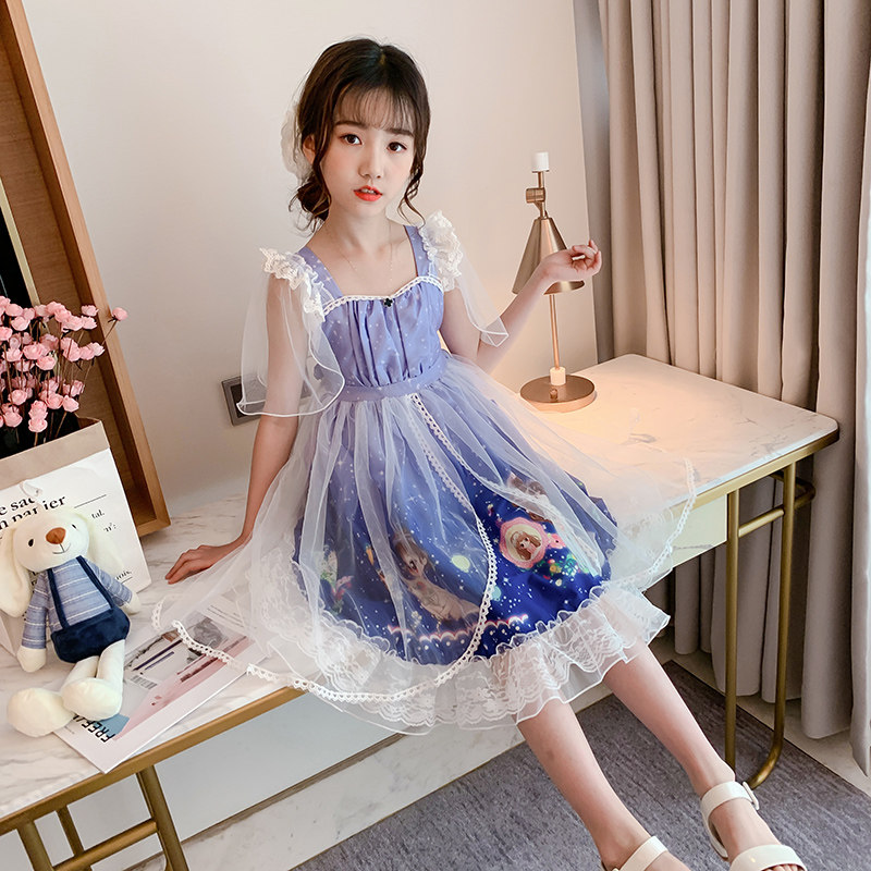 女童连衣裙夏季儿童洛丽塔公主裙2020夏装新款小孩蓬蓬纱裙子洋气