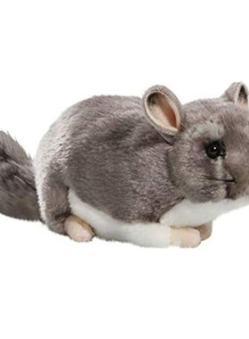 好品质28厘米 毛丝鼠公仔仿真龙猫玩偶绒鼠仿真动物模型毛绒玩具