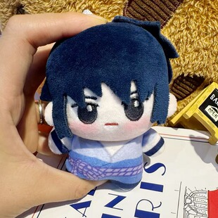 火影同人周边鸣人佐助10cm印花努努体棉花娃娃玩偶公仔小挂件