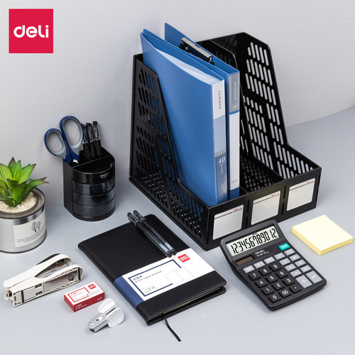 得力(deli)新人入职办公文具12件套/文具礼包/文具礼盒套装 9667