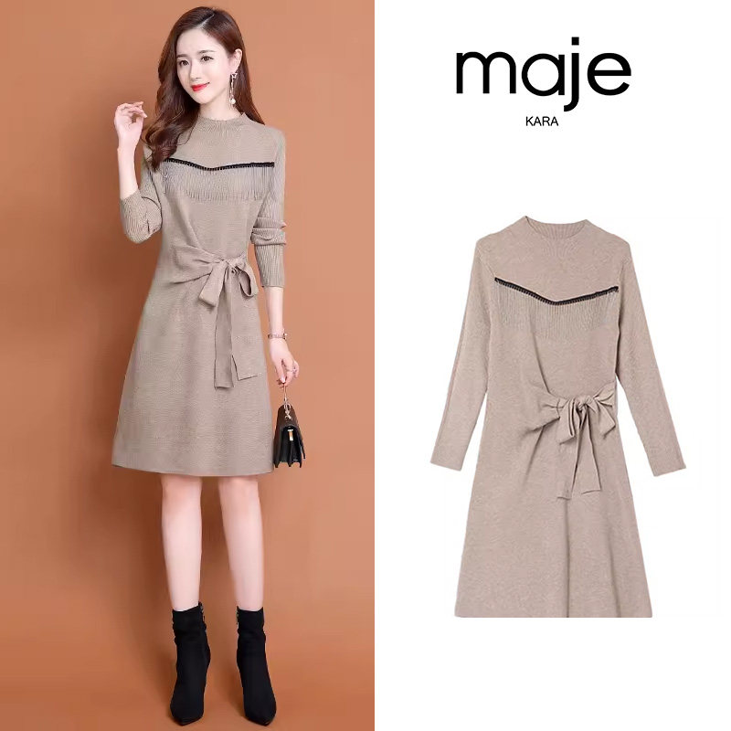 연예인 같은 스타일의 여성 고급 드레스 2024 새로운 패션 슬리밍 서양식 유럽 스타일 슬림 스커트