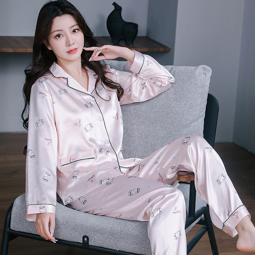 顿尼科女士丝绸舒适睡衣家居服