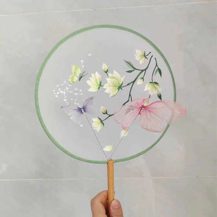 和风蝶语蝶扇子舞蹈剧目行香子