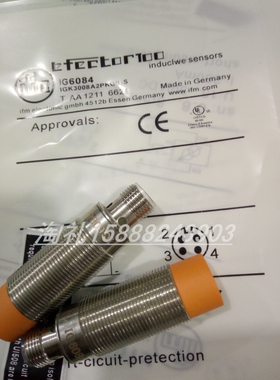 全新易福门电感式接近开关IGC002   IGK2012-ARKA/M/LS-104AK