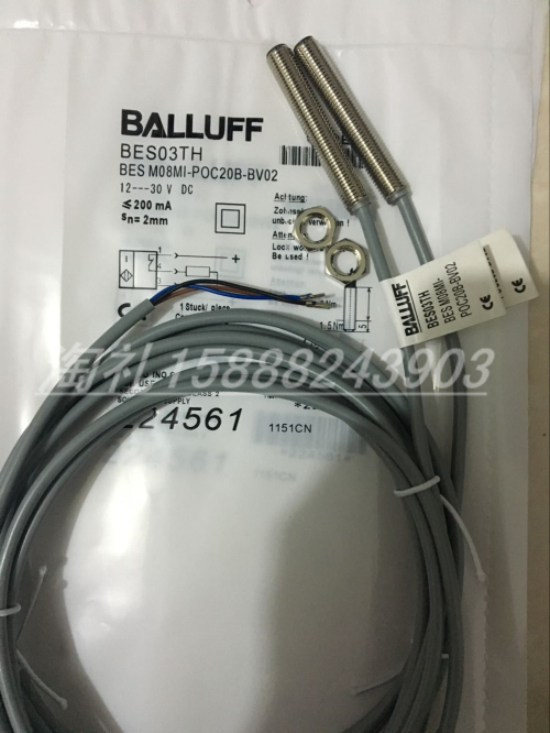 全新巴鲁夫接近开关BES000W BES M08ED-POC40F-BV02传感器