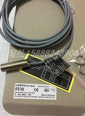 全新易福门电感式接近开关IF5878   IFK3003BBPKG/V4A/6M传感器