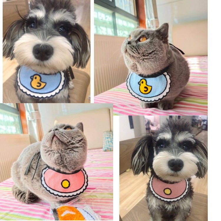 新年韩国猫节日围脖可爱加菲猫圣诞宠物猫咪口水巾狗狗狗衣服用品