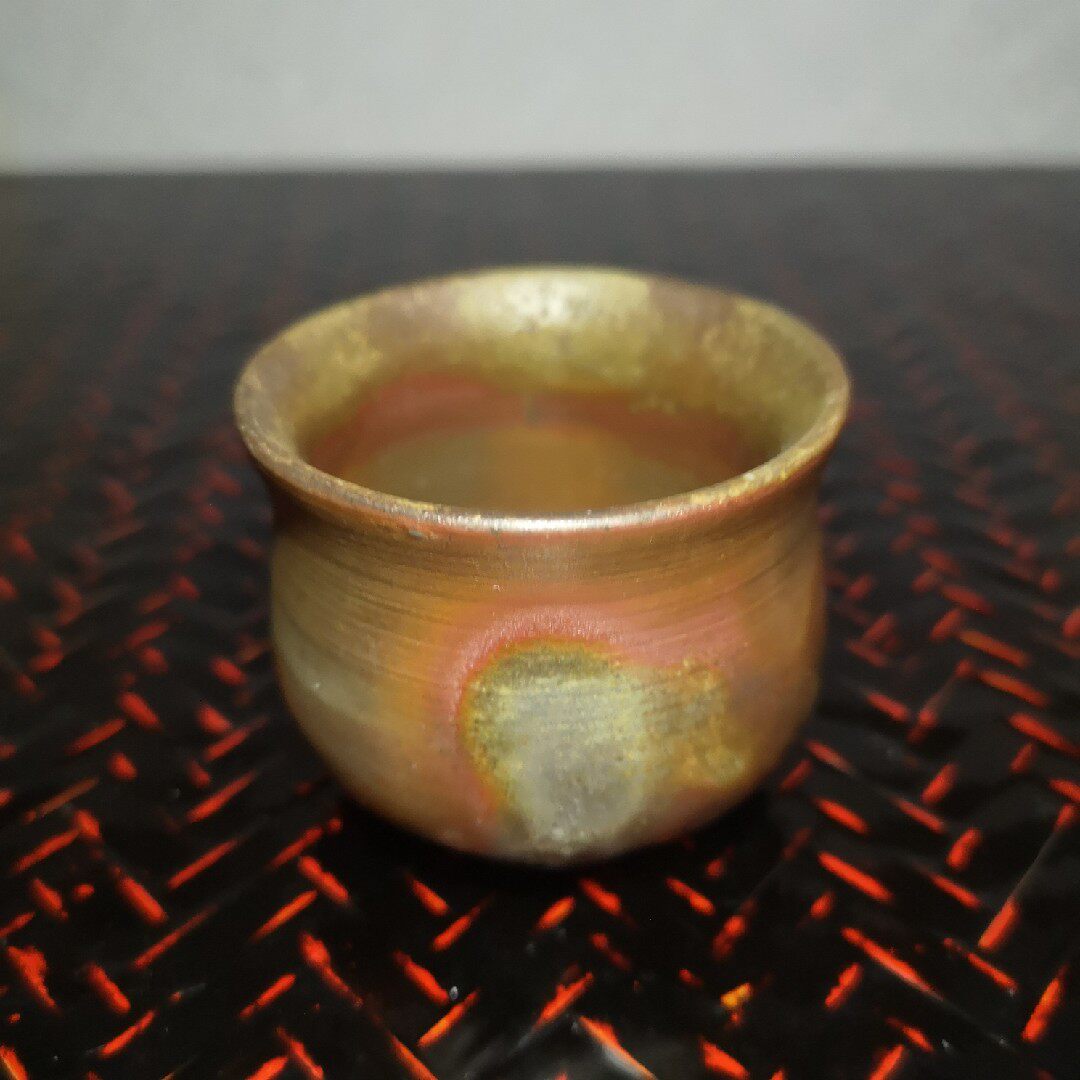 日本备前烧小西陶古柴烧茶杯小号品茗杯5*4.5cm特价包邮