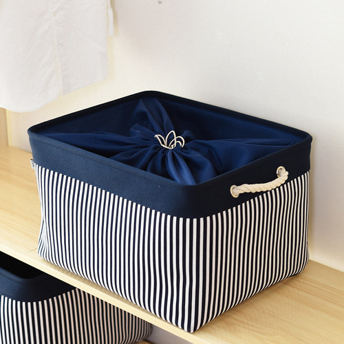 优菲娜大号帆布衣服棉麻收纳箱