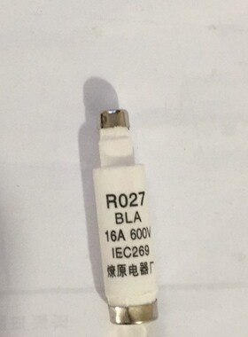 R027 R029 BLA 16A 600V 熔断器保险丝 燎原电器厂