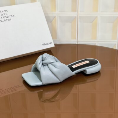 4218/3CM羊皮清仓撤柜断码处理低跟方头一字带凉鞋蝴蝶结平底露趾