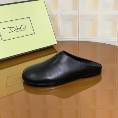 6P42/2CM牛皮清仓撤柜断码处理新款秋冬厚底包头一脚蹬女士外穿女