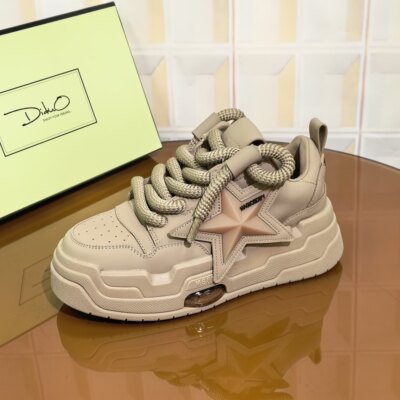 B135/5CM牛皮清仓撤柜断码处理时尚百搭潮流厚底休闲板鞋女士时尚