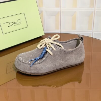 7979/1CM牛反绒清仓撤柜断码处理秋季新款网红百搭内增高软底复古