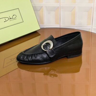 Y706/3CM羊皮清仓撤柜断码处理粗跟百搭英伦风一脚蹬方头乐福女鞋