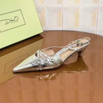 Y710/4CM羊皮清仓撤柜断码处理时尚百搭细跟尖头女士新款气质夏季