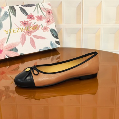 7640/2CM牛皮鞋子一脚蹬休闲舒适低跟耐磨时尚浅口韩版平跟女单鞋