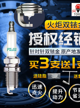适用北汽H2ED60D80X65绅宝306307H2VBJ40L|6316火炬双铱金火花塞