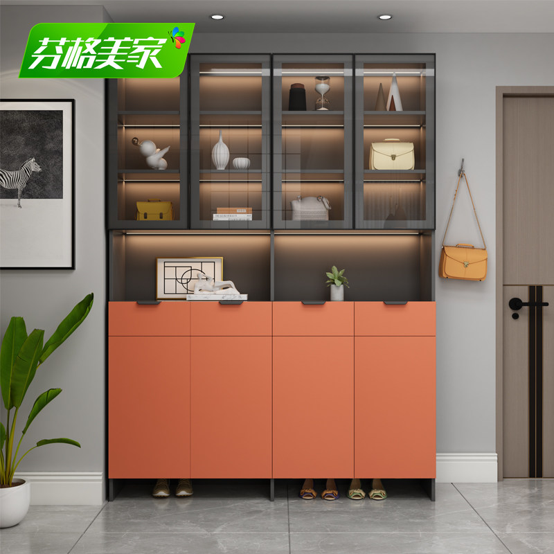 定制鞋柜家用门口收纳阳台木玄关柜大容量门厅柜经济型一体衣帽柜|msdalam kategori perabot kediaman, kabinet, kotak kasut - dari Buy2taobao.com untuk memberikan perkhidmatan ejen Taobao profesional membeli