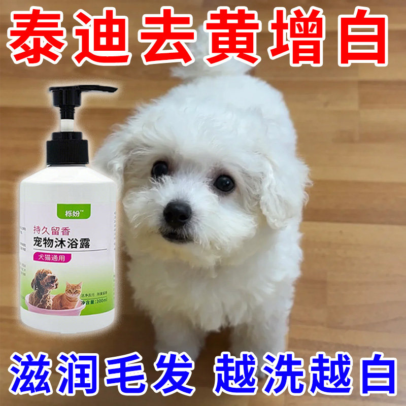 泰迪专用沐浴露亮白去黄狗狗白毛犬沐浴液宠物狗清洁用品香波