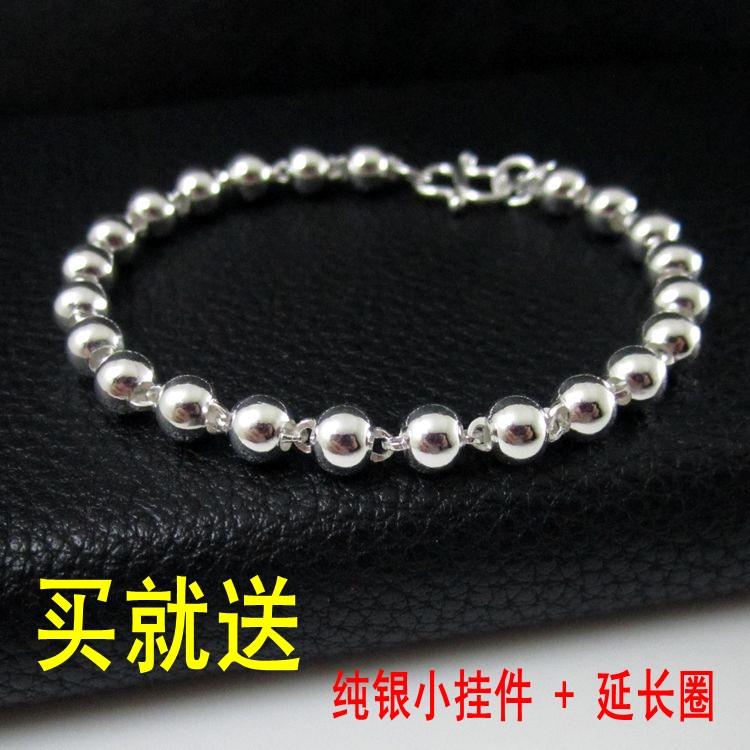 亲子女生宝宝银饰儿童简约风手链