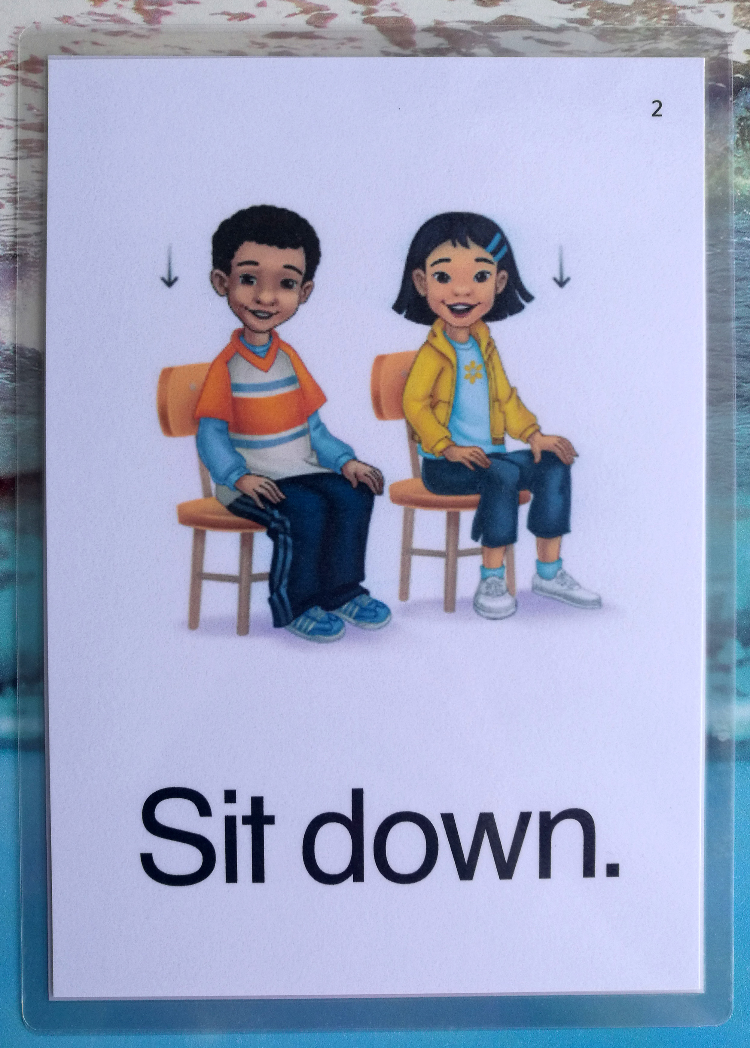 少儿英语单词卡片塑封防水