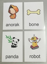 朗文新概念英语青少版入门级a,b,1a,1b,2a单词卡片闪卡过塑封教具