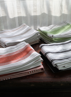 一组4条装全棉茶巾 外贸纯棉Tea Towels厨房巾毛巾擦手巾西餐巾