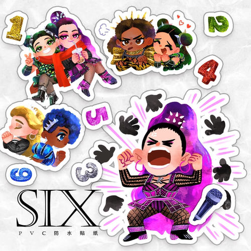 【SIX】六位王后PVC贴纸 百老汇 音乐剧同人周边
