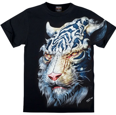 ROCK EMPIRE/摇滚帝国新款老虎 侧脸老虎 大图夜光短袖 限量款