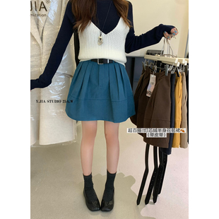 Y.JIA伊嘉全员自留款 氛围感穿搭花苞蓬蓬小个子防走光A字半身裙女