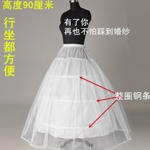 Wedding dress, skirt support, steel ring, hard bottom lining, pompous lace, fishbone support, wedding dress, loose and violent Lolita