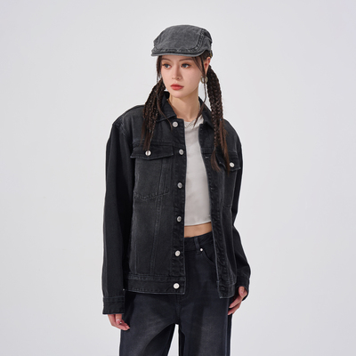 Fun商场同款fun x BeenTrill 潮牌时尚牛仔牛仔外套BTW44301B