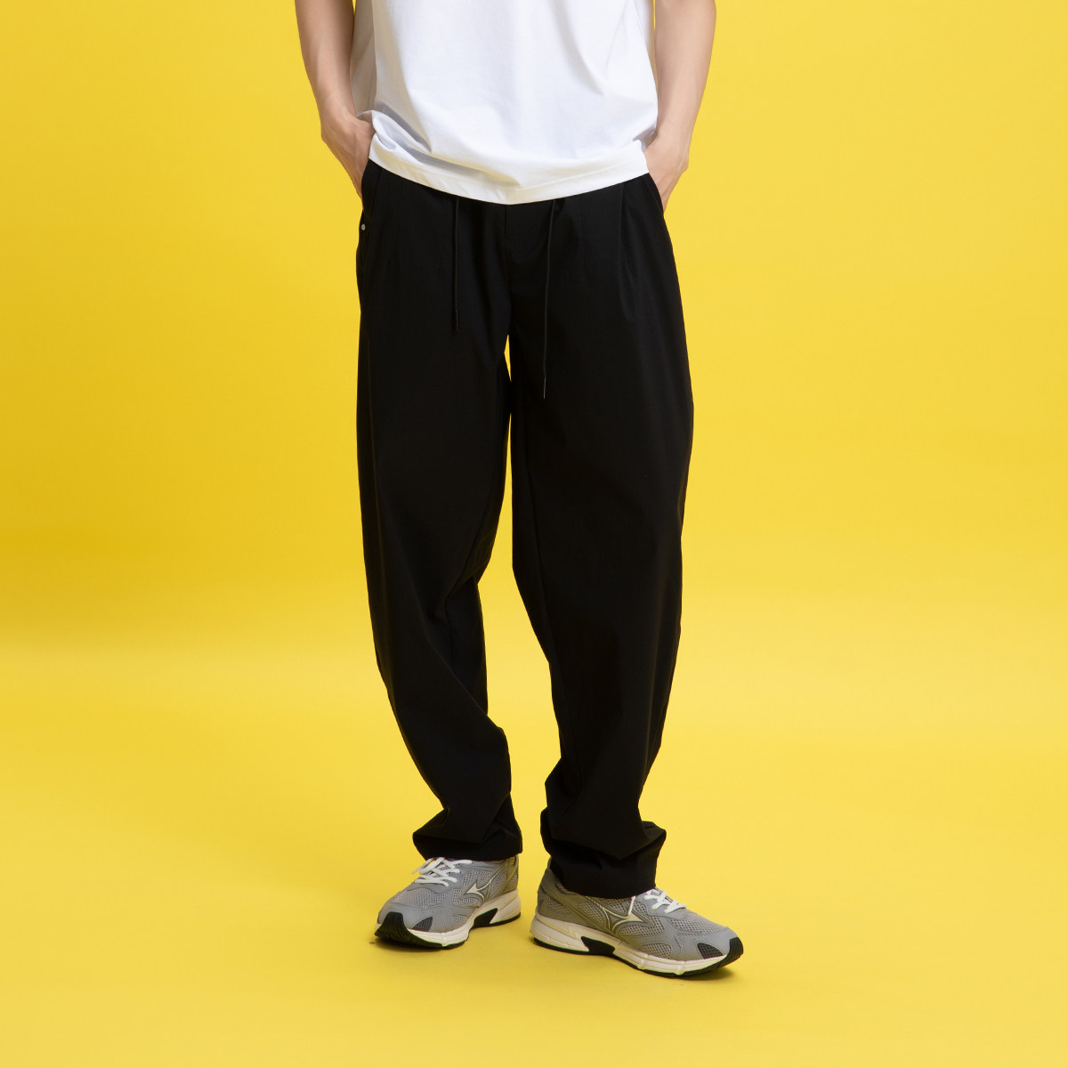 Fun2025春夏线下商场同款抽绳运动休闲长裤FMK55106B