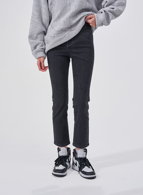 Fun商场同款时尚牛仔紧身牛仔长裤FMK943B4B