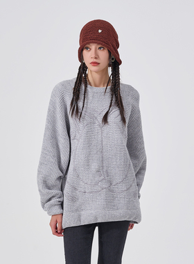 商场同款fun x Garfield 加菲猫联名款时尚运动套头毛衣FGY144A1