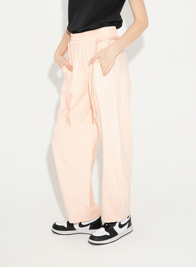 Fun2025春夏线下商场同款街舞针织弯刀裤香蕉裤运动长裤FMK651A2B