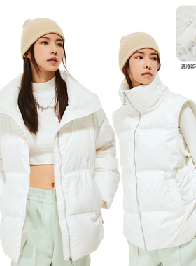 Fun立领羽绒服女宽松2025年冬季新款加菲猫联名休闲保暖羽绒外套