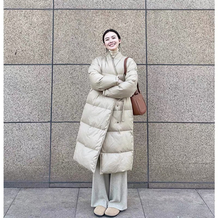 一起中长款 系保暖棉服外套S3036 围裹式