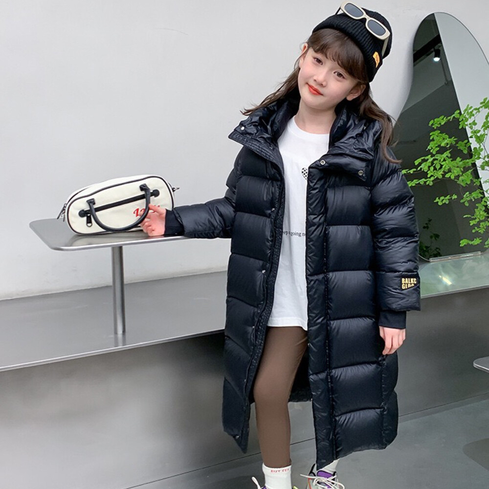 一起款男童冬装洋气儿童白鸭绒小童加厚过膝保暖羽绒服外套98