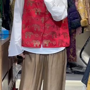 一起26年早春万象回春新中式 提花小象马甲J263