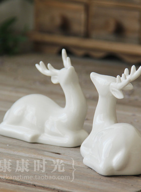 康康时光麋鹿圣诞新年杂货白瓷