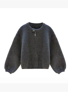 熙薇【星野牧歌】2025冬季新款时尚休闲气质羊毛外套H6607