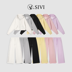 亮闪闪休闲遮肉卫衣套装 熙薇 新款 2026春季 M2031 惬意星闲