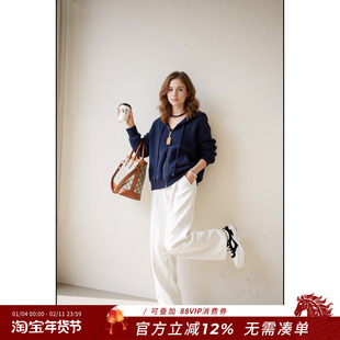 熙薇【叙写情书】2025秋季新款时尚气质休闲加厚羊毛帽衫H5527