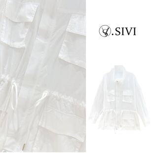 休闲防晒长款 熙薇 新款 2026春季 风衣外套M2638 素工束梦