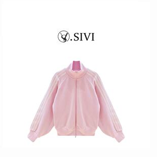 潮牌时尚 熙薇 新款 2026春季 卫衣外套M2125 绮梦条风